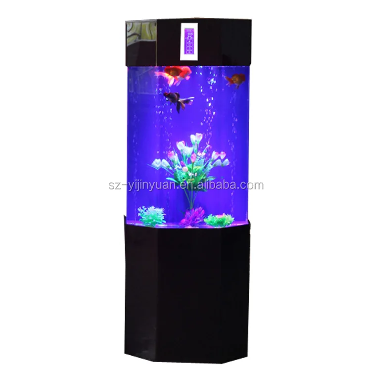 Round Aquarium Cylindrical Fish Tank Large Cylinder Acrylic Aquariums 1