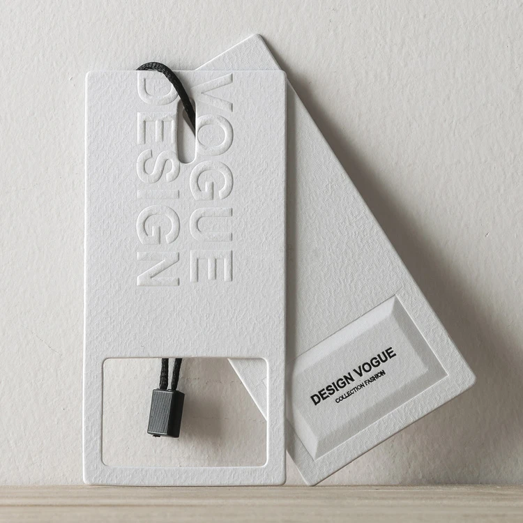 Custom Printed Cardboard Fashion Emboss Die Cut Hang Tags - Buy Die Cut ...