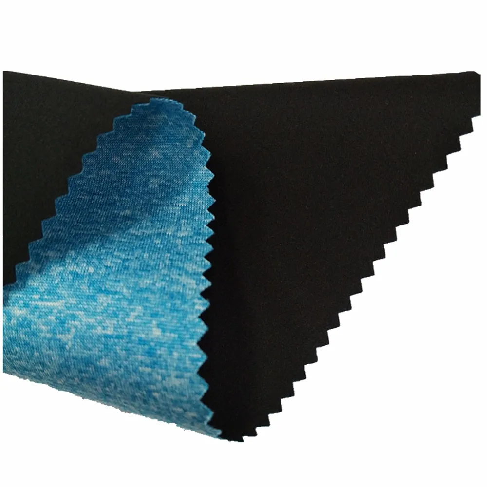 Custom Color Polyester 75d Mechanical Stretch Fabric Bonded Melange