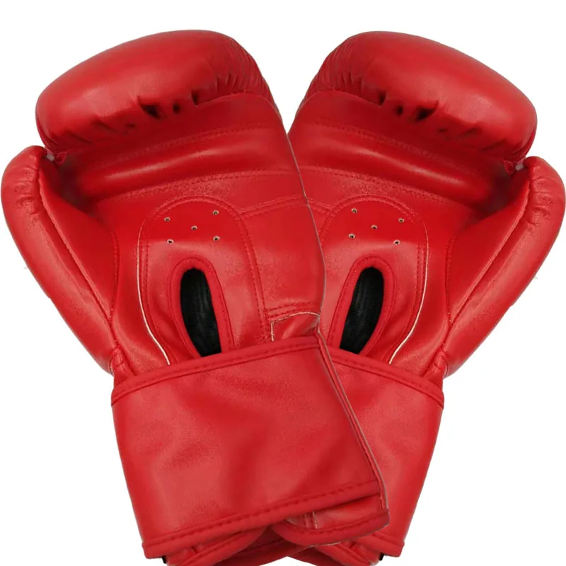 Manufacturer Wholesale Pu Leather Red Color Breathable Sparring Gloves ...