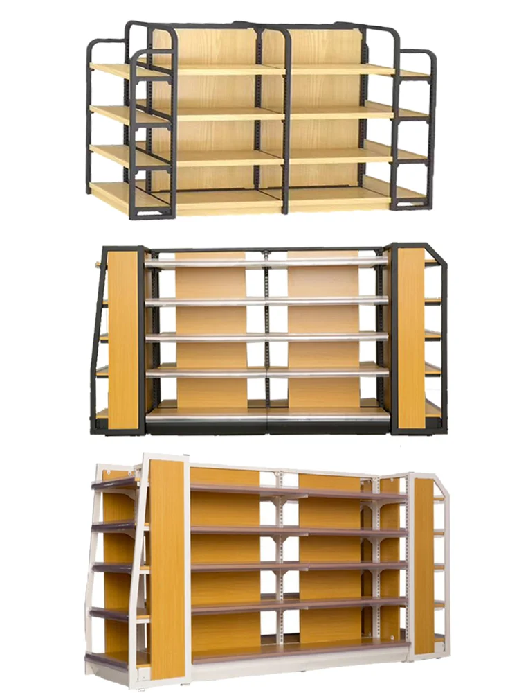 Used Display Supermarket Gondola Wooden Shelf For Sale Buy