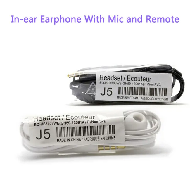 20pcs lot 3.5mm j5 handsfree shenzhen factory Alibaba