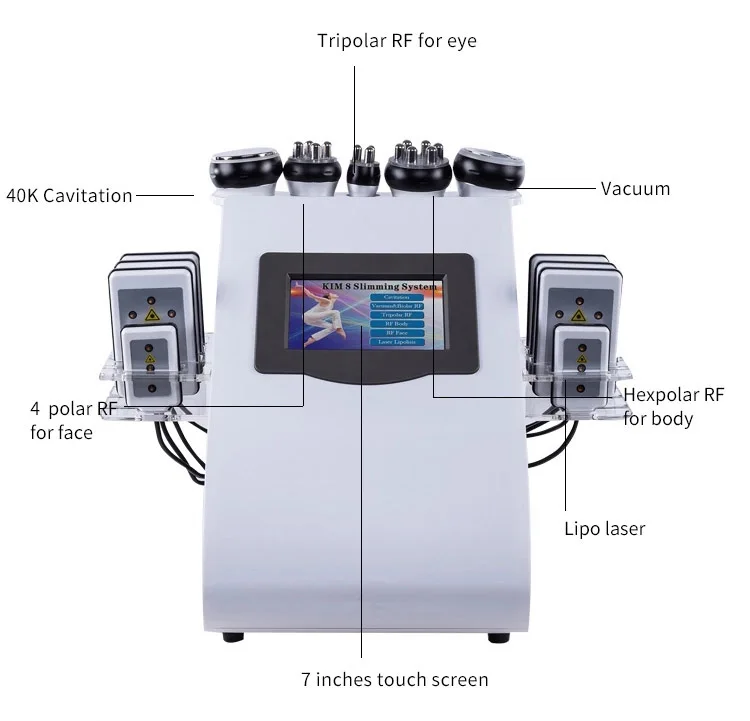 CE approval cavitation vacuum butt lifting machine / lipo laser machine for sale