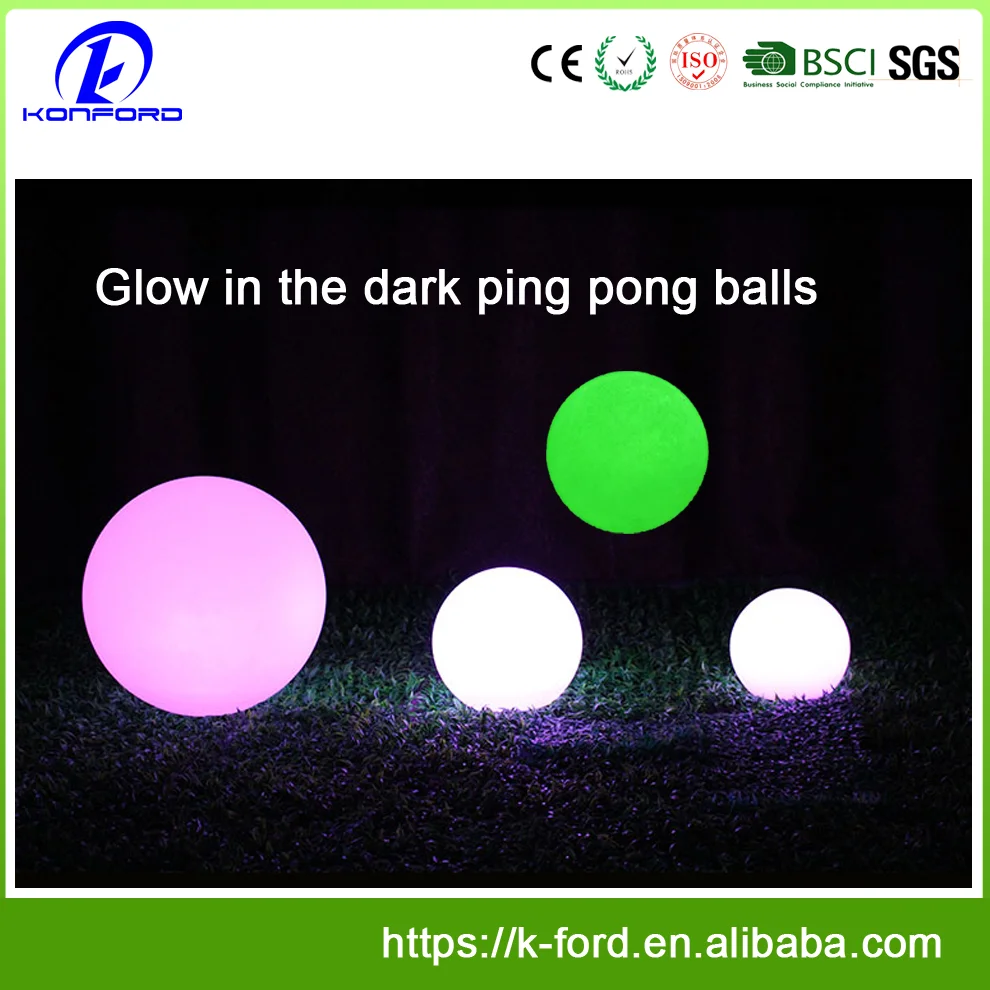 Fashion Sports Goods In China Luminous Ping Pong Balls Glow In The