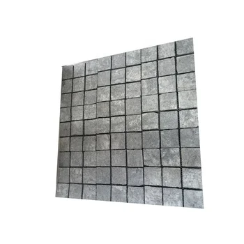 Outdoor Garden Atlantic Blue Granite Mosaic Tile Sheet Black Atlantic Blue Granite Mosaic Tile Sheet