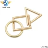 Handbag handle decoration snap clip trigger flat square metal spring ring