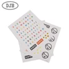 Die Cut Cartoon Numeric Alphabet Stickers Adhesive Labels