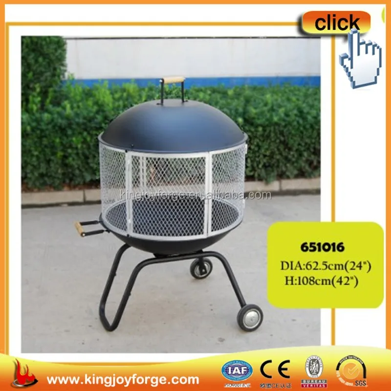 360 Degree View With The Wheels Garden Screen Mesh Fire Pit Buy