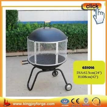 360 Degree View With The Wheels Garden Screen Mesh Fire Pit Buy