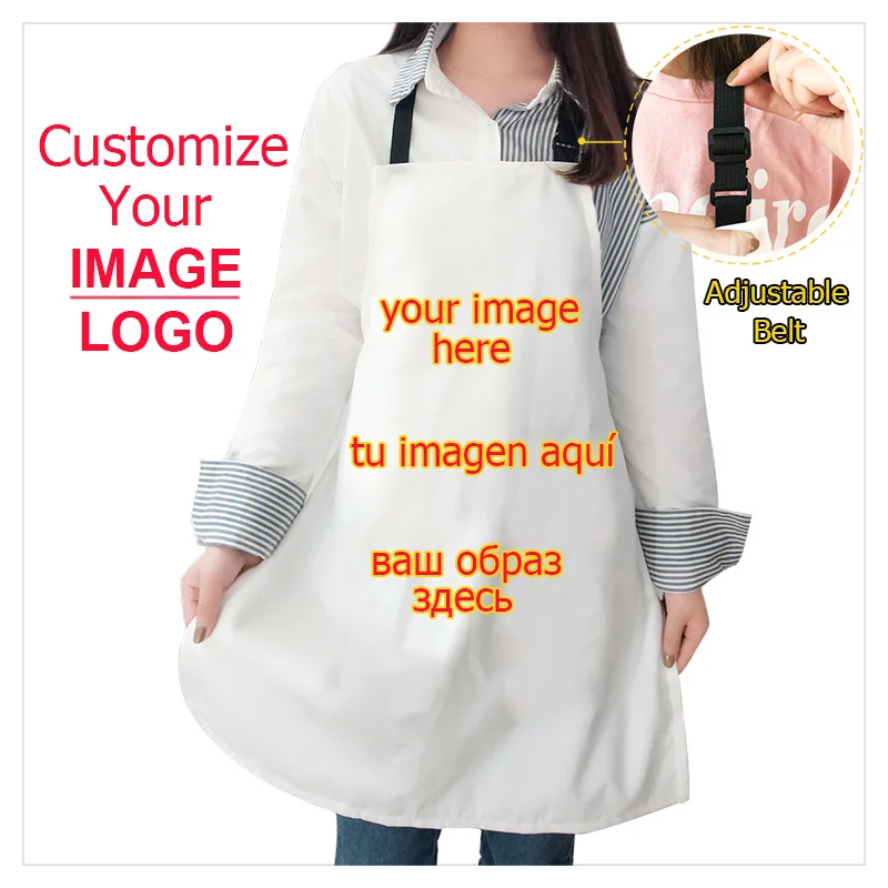 Custom Printing Kitchen Cooking Apron Chef Uniform Adjustable Aprons