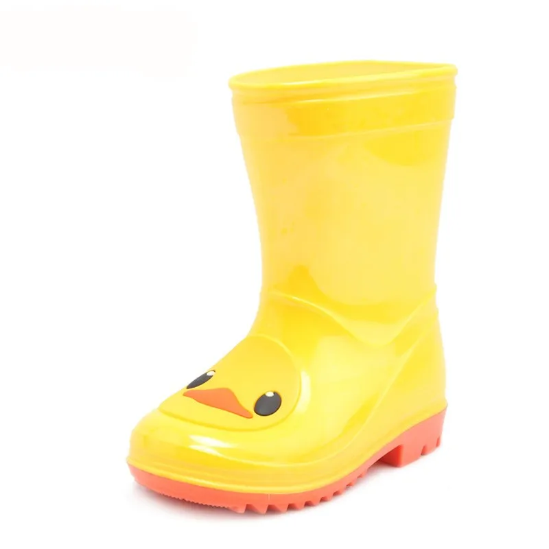 Wholesale Cute Yellow Duck Soft Pvc Rain Boots For Toddler Full Sizes