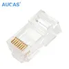 RJ11 RJ45 Plug Connector PCB Modular Jack/shielded gold-plated 8p8c connector