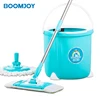 360 rotating mop with double mop head and single bucket