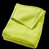 Promotional bottom price custom size solid colour softextile polar fleece blanket with five color