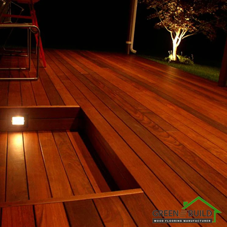 Suelo De Cubierta De Madera Ipe Impermeable Para Exteriores