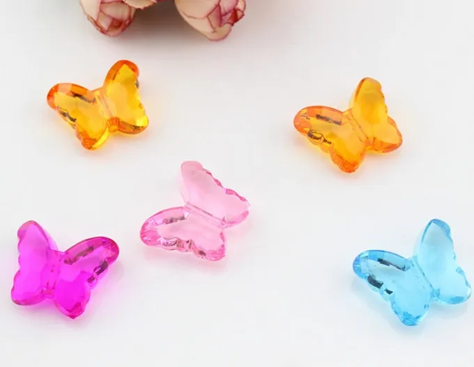 23*28mm Acrylic Butterfly Beads For Diy Making Buy Acrylic Butterfly