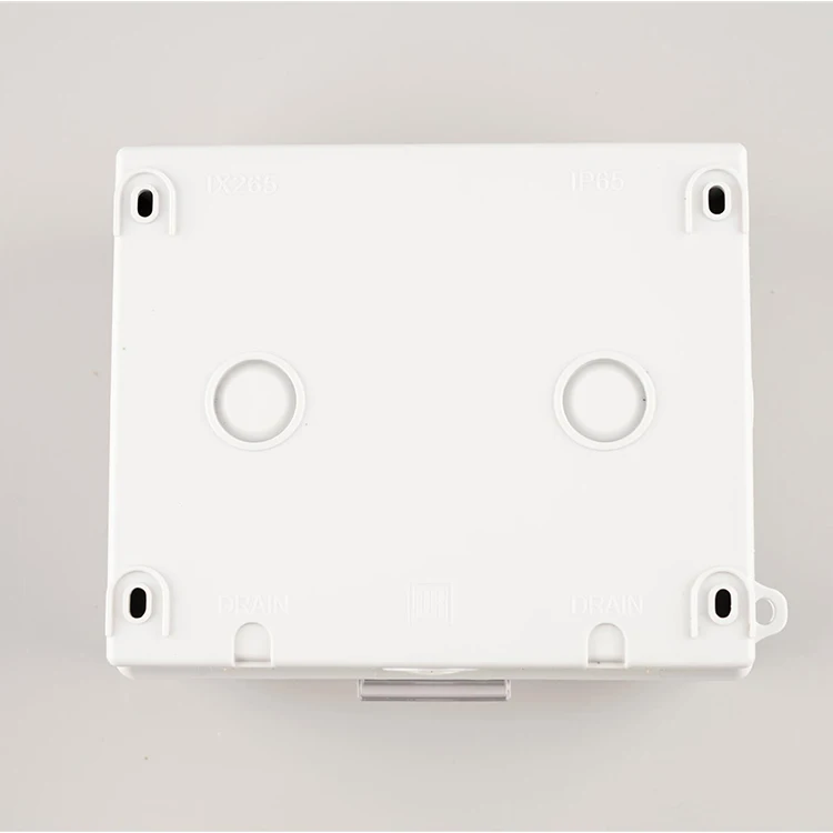 Wk 13a 2 Gang Uk Standard Ip65 Waterproof Industrial Wall Switch Socket