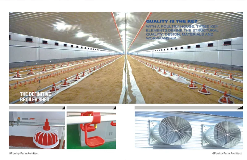 full equipment with prefabricated modern leading poultry farm chicken house