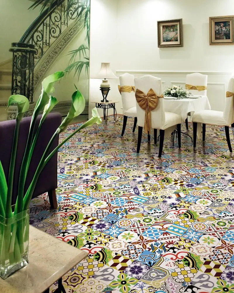 Exterior And Interior Colourful Encaustic Ceramic Floor Tile Buy