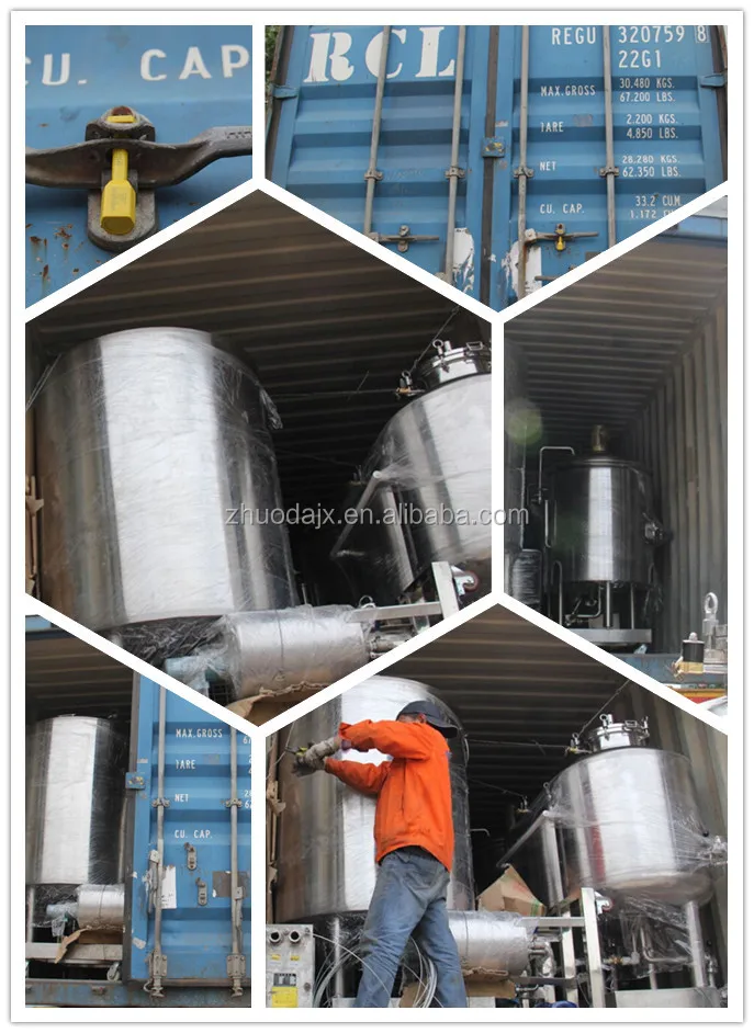 Red copper brewery manufacturing equipment for Pub