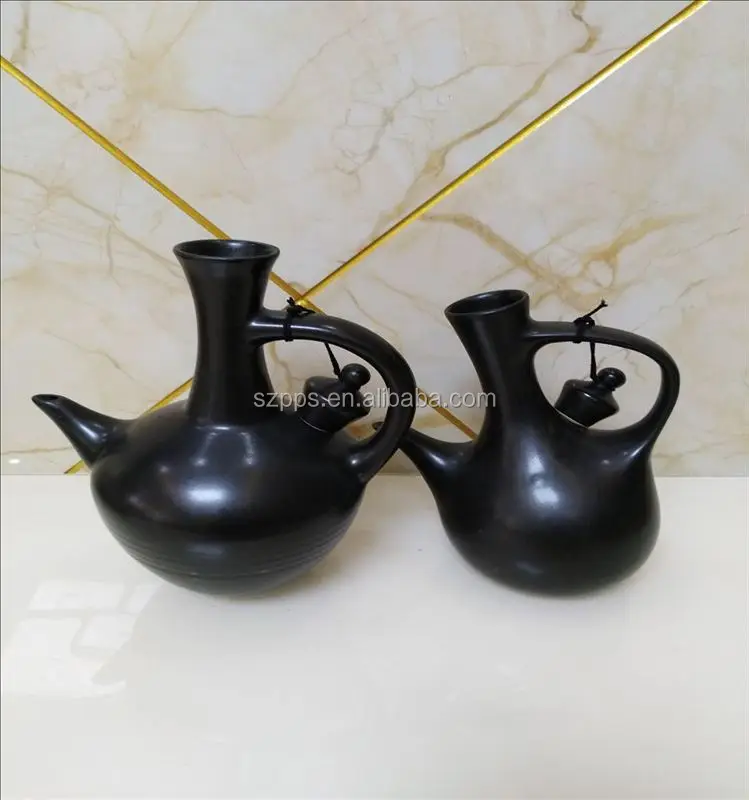 Hot Sales Ceramic Jebena With Holder For Ethiopian Coffee Ceremony Fire