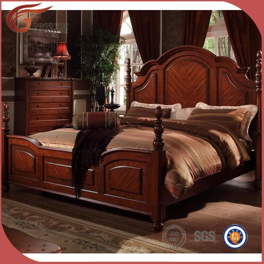Bois massif chambre ensemble, royale mobilier de chambre de luxe ...