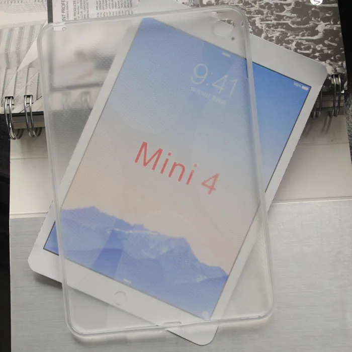 X-line TPU Cover case for Apple iPad mini 4 flexible soft gel case Mix colors