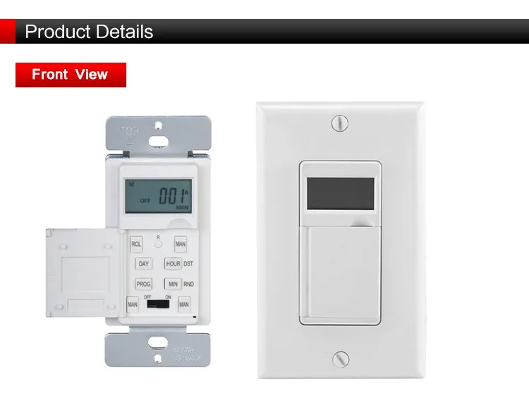 7 Day Single Pole Digital Timer Switch In Wall Neutral Wire Required