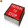 2018 New PREPARE TO STOP 600x600 Class 1 corflute plastic printing signs