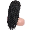 cuticle aligned indian hair deep wave lace front wig website business 100% human hair wigs full saxy image