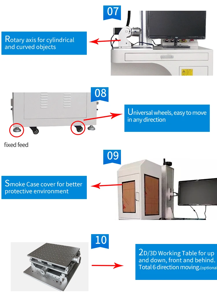 Shenhui Quality Assurance 20w Metal Fiber Laser Marking Machine