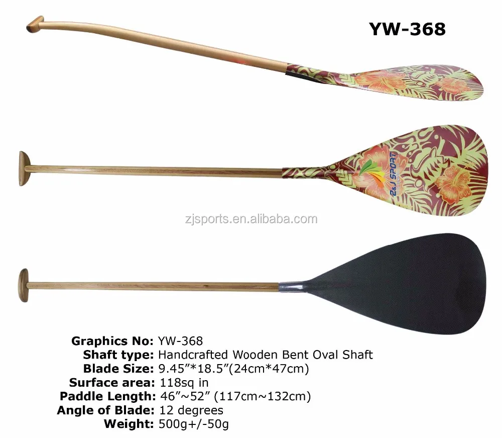 Wooden Racing Hawaii Outrigger Canoe Paddle For Sale Made In China