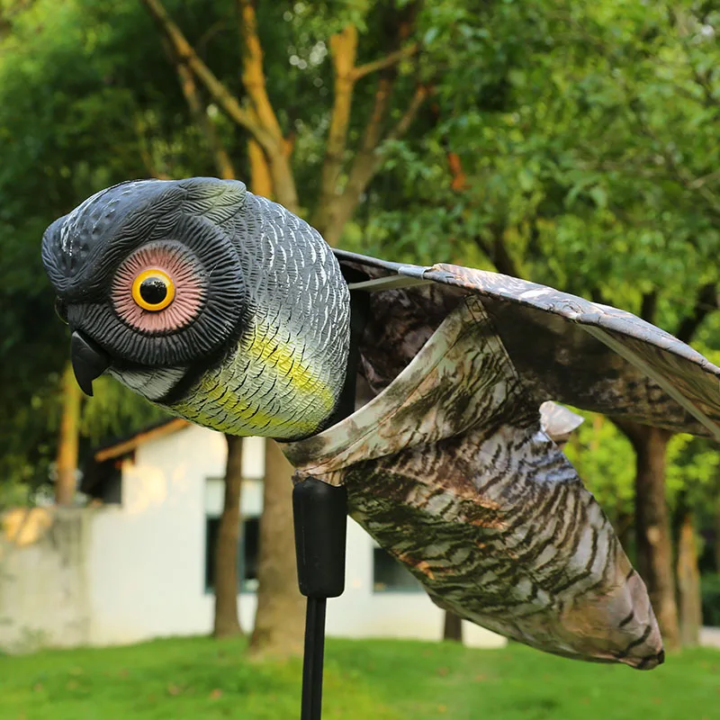 Garden Decoration Owl With Wing Bird Scare Hawk Kite Crow Hunting