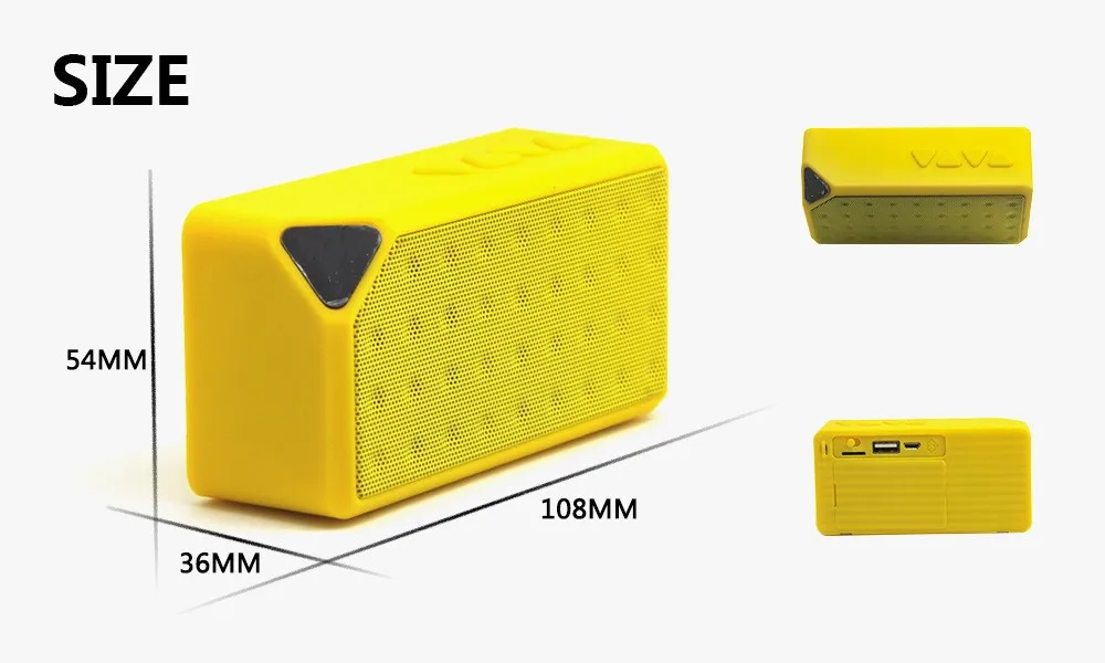 X3 portable speaker multifunction subwoofer wireless speaker - ANKUX.COM