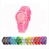 New Fashion Designer Geneva Ladies sports brand silicone watch jelly watch 17 colors quartz watch for women relojes mujer