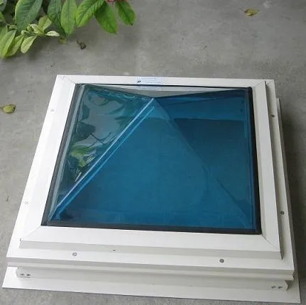 透明透明 pc 材料金字塔天窗盖