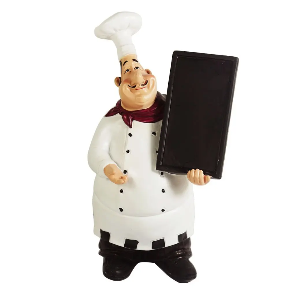 Kiaotime Home Kitchen Restaurant Decorative Chef Figurine Kiaotime Home Kitchen Restaurant Decorative Chef Figurine Statue Table Top Counter