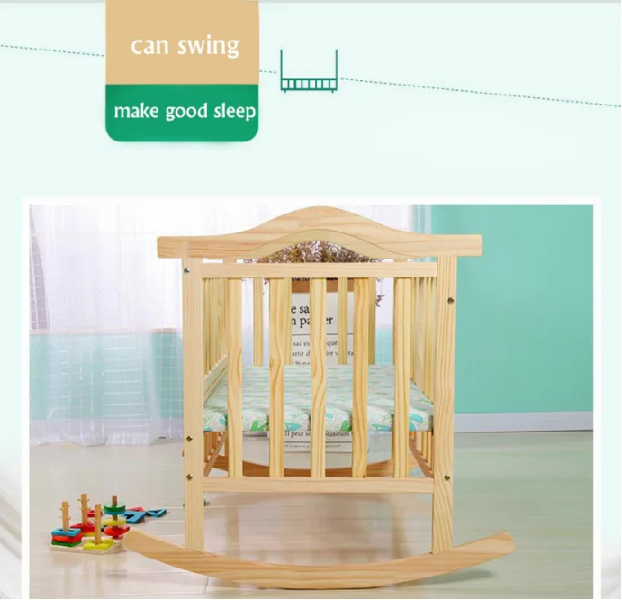 Wooden Designer New Born Baby Bed Baby Cots Attachable To Bed Buy