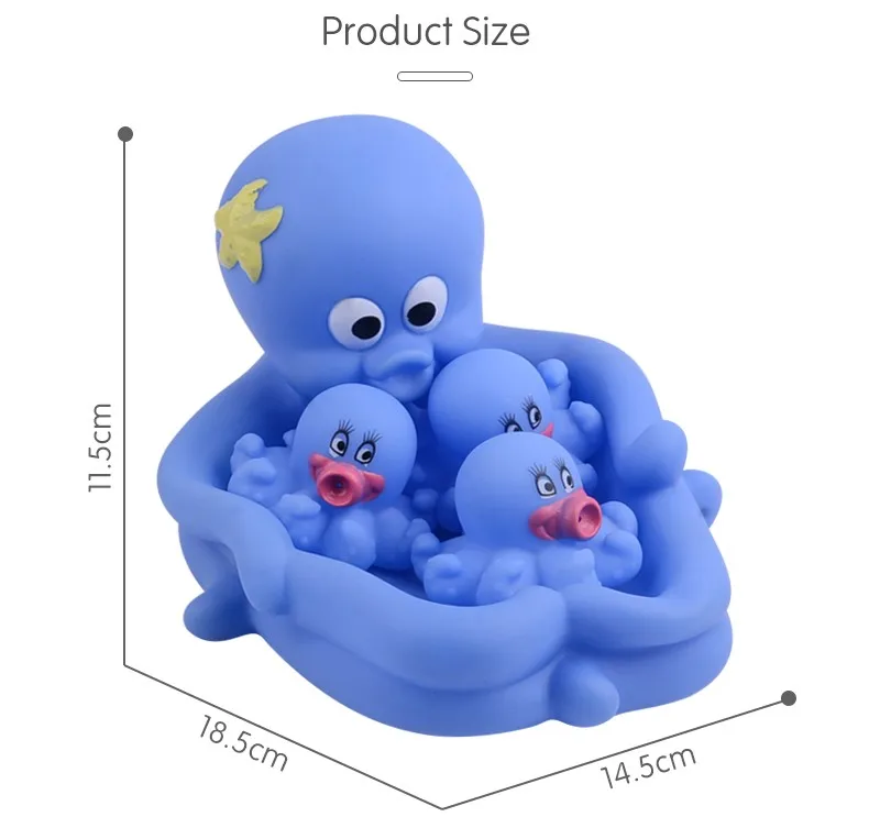 Zhorya Baby Toys Ruber Octopus Floating Bath Toy For Kids - Buy Octopus ...