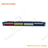 4X6 UTP Unshielded CAT6 24 Ports Network Patch Panel for 22-26 AWG Cable + RJ45 IDC 110 + 19'' Rack Mount Type