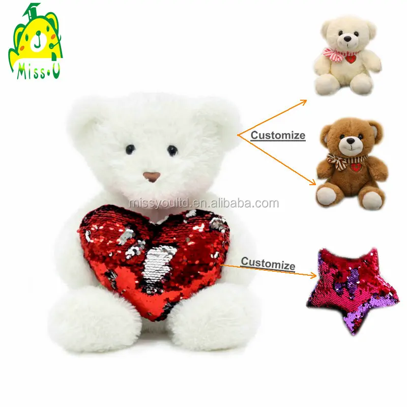 reversible bear plush