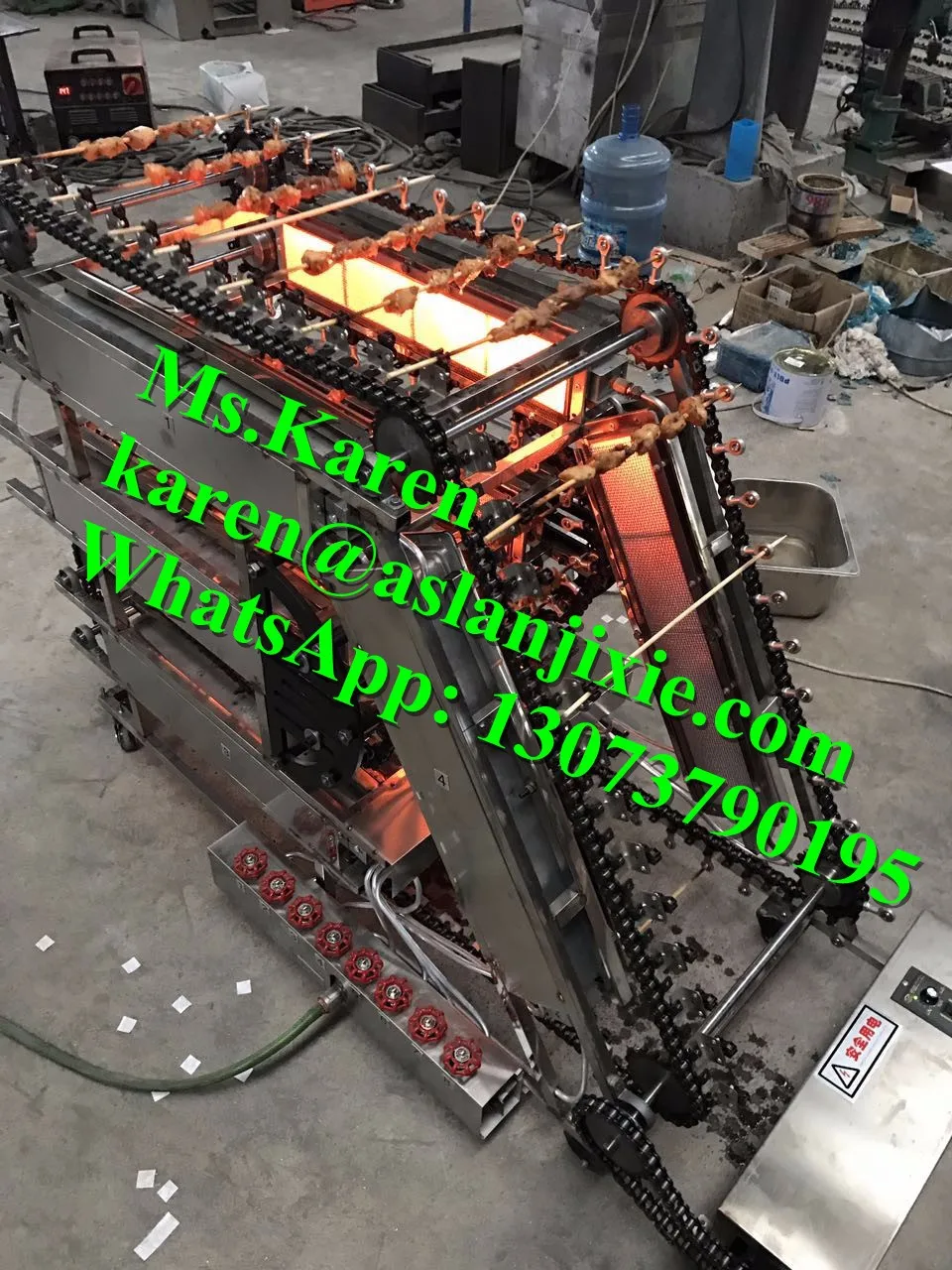 Rotary Chain Bbq Grill / High Output Gas Grill Price / Barbecue Store
