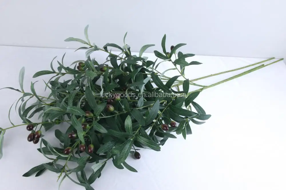 Llv107 Large 10 Branches Artificial Olive Leaf For Decoration Buy