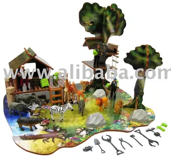 Wooden Safari Park Playset - Buy Toy Wooden Playset Product on Alibaba.com