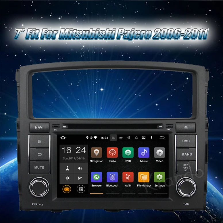 Krando Android 7.1 7" Car Radio Multimedia Player For Mitsubishi Pajero