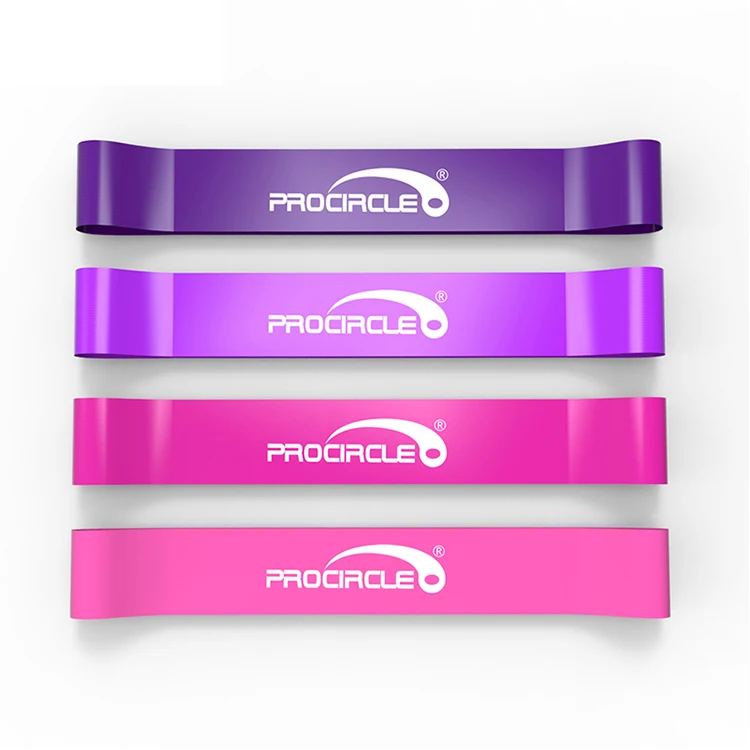 Natural Latex Workout Bands Fitness Custom Logo Resistance Bands Long