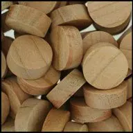 WIDGETCO 5/8" Cherry Wood Plugs, Face Grain