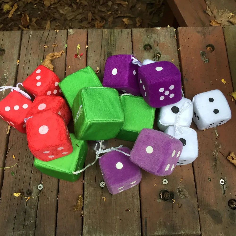 The Best Selling Customized Hanging Plush Dice Car Air Freshener Plush