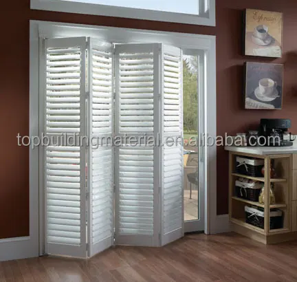 European Style Exterior Aluminum Louver Sliding Folding Plantation