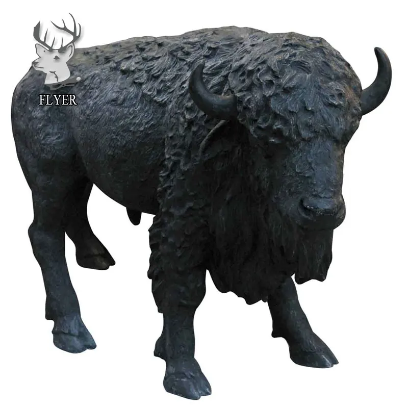 Fiberglass Animal Statue Life Size Fiberglass Buffalo Sculpture For ...